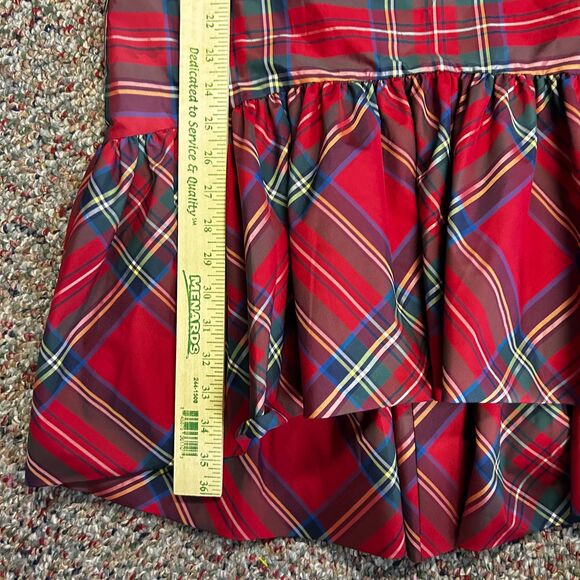 Vineyard Vines Red Plaid High Low Dress - Picture 13 of 13
